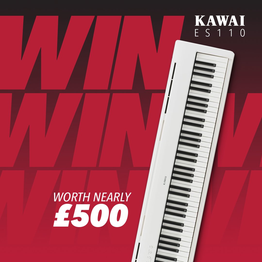 gear4music's tweet image. WIN a KAWAI ES110 digital piano worth nearly £500!
To enter: 
1) LIKE this tweet
2) RETWEET this tweet 
3) COMMENT the first piece you'd play if you won!
Find out more and read the T's &amp;amp; C's here 👉 bit.ly/2mVwjFm
Competition closes 11.10.19 at 12:00pm. Don't miss out!