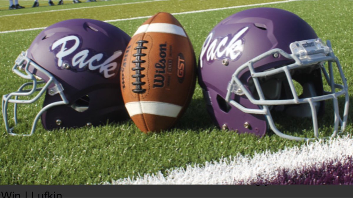 ckurtstephens's tweet photo. It’s time for #LufkinU district play - tee it up, kick it off, & work like a champion everyday! #PurplePackFriday - #GoPack best Willis https://t.co/FKkh2Ebe34