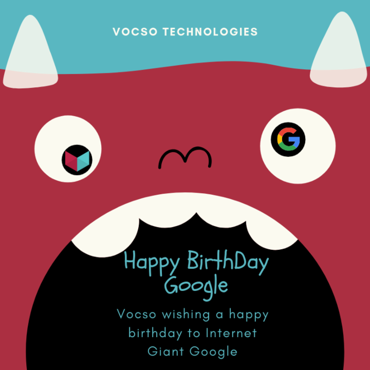 vocso's tweet photo. Happy BirthDay to Internet Giant @google
#google #googlebirthday #googlebday #seo #digitalmarketing https://t.co/KFhQuulpHY