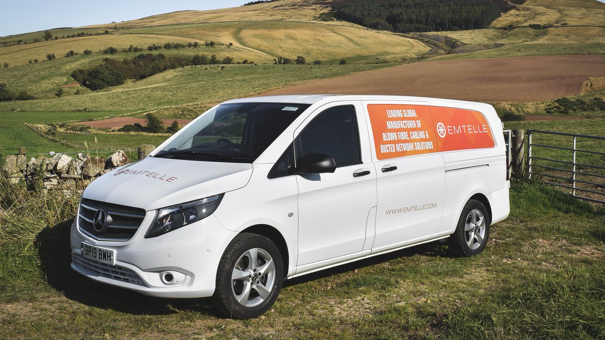 EMTELLE's tweet photo. Watch out for our newly branded Emtelle van travelling up &amp; down the country providing field support to our customers across the nation. Thank you to Wilson's Signs in Hawick for the van graphics! #Emtelle #KeepingItLocal #Branding https://t.co/bRZt2vf16C