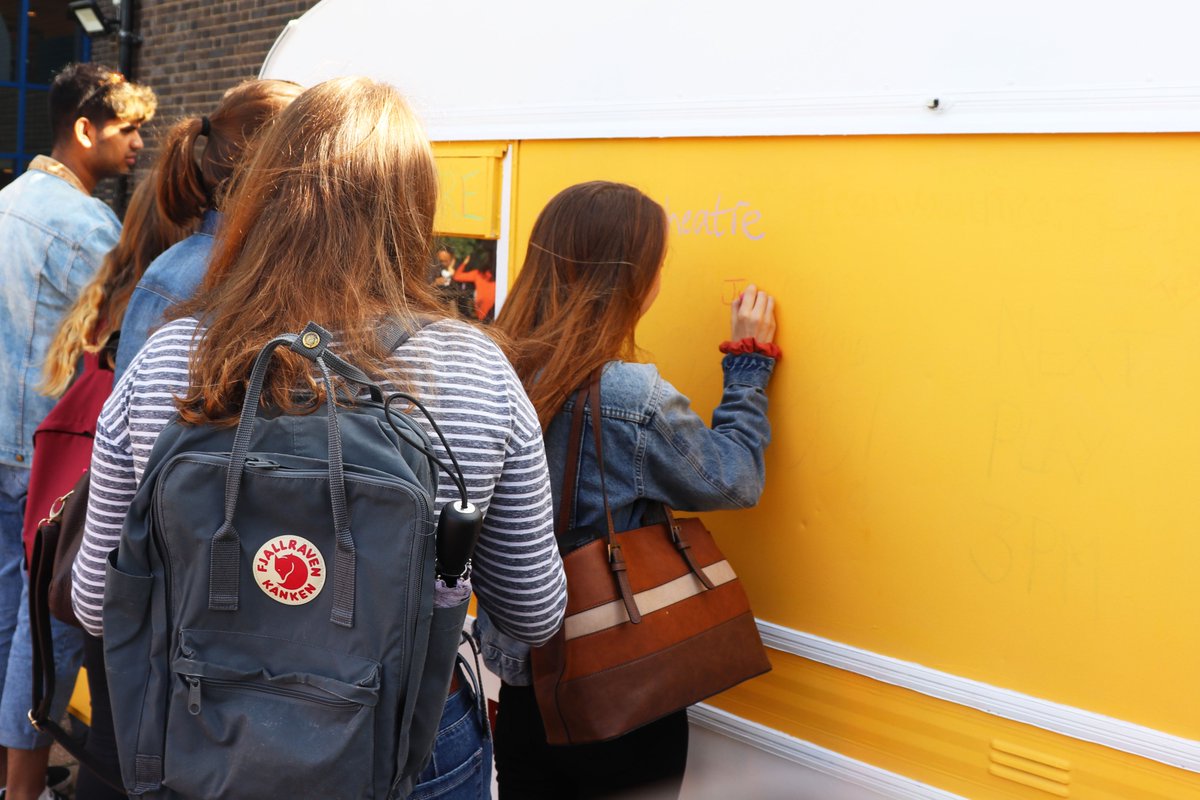 ReadingUniSU's tweet photo. After the huge success that was 'Time of your Life' yesterday, a play about mental health at uni, the wonderful @caravan_tweets team are here again today with another free 10 minute play in a caravan: Ninety Four Thousand, an illuminating story of hate crime. [1/2] https://t.co/ZyX35UOr3S