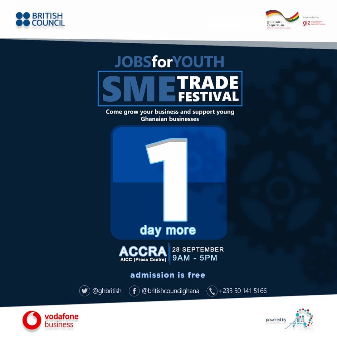 kwinneyl_7's tweet photo. Finally the much anticipated SME Trade festival is tomorrow.Dont miss out.@vodafoneghana @BTL_Africa https://t.co/Jl1lFzu31H