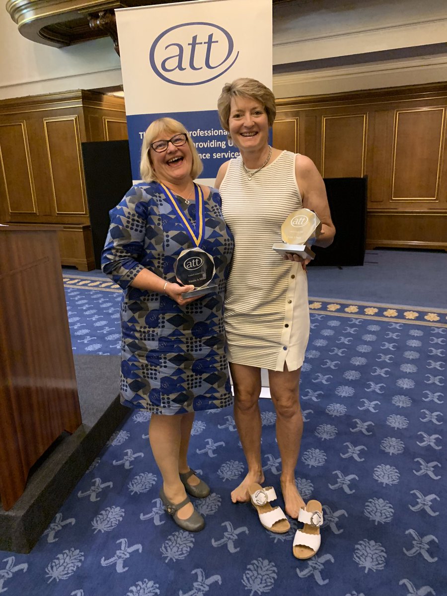 bollinger65's tweet photo. @NattyAnne @ourATT @JeremyCokerJC To share the day with Nat was simply the best. We have done so much for the profession together and continue to do so. Thank you ATT for nominating us....When you take your shoes off for the photo you’d not expect them to be seen 😂😂 https://t.co/0IiIJuyFJZ