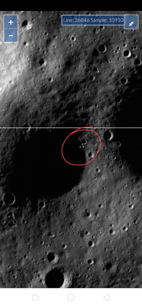sabavatchandu's tweet photo. Found these different objects on NASA moon pic Are these what we are looking for? #VikramLander #ISROMission #NASA https://t.co/FkRfTwjZEs
