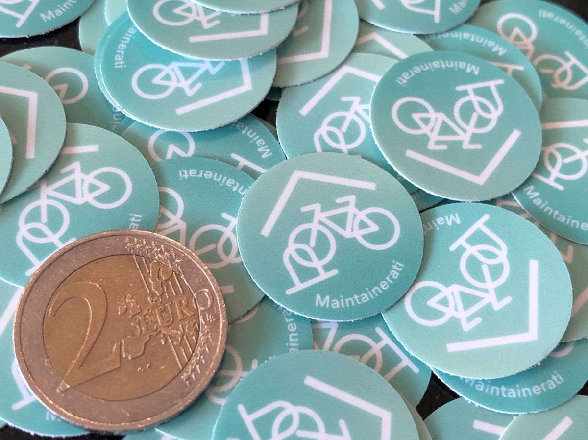 We’ve got stickers. They’re small, but mighty. Want one? Find <a href="/DEGoodmanWilson/">Not the Don you were looking for</a> at <a href="/The_Maintainers/">The Maintainers</a> III in DC in two weeks.