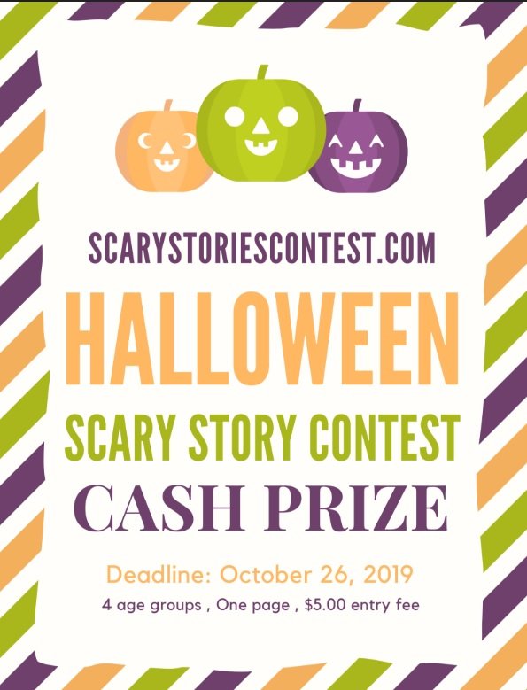 scary_contest's tweet image. We&apos;re excited to announce the deadline for this year&apos;s Scary Story Contest: Oct. 26 #scarystoriescontest #WritingCommunity