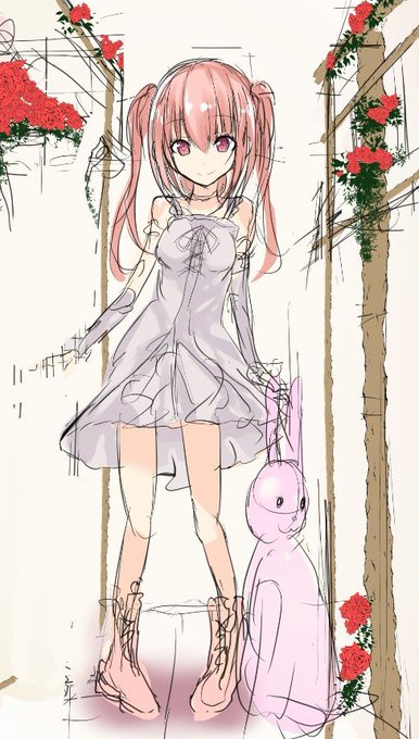 今日は良く分かんないけどリハビリで何となく描いてた奴 