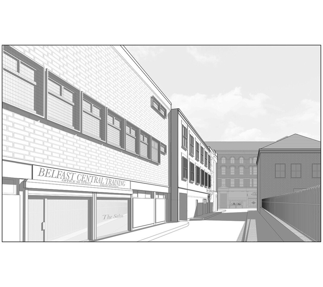 Lorna_Arch's tweet photo. MArch l #streetspace drawings of the existing Upper Donegall Street in Belfast City Centre @QUBarch https://t.co/l4p7zh4pNu