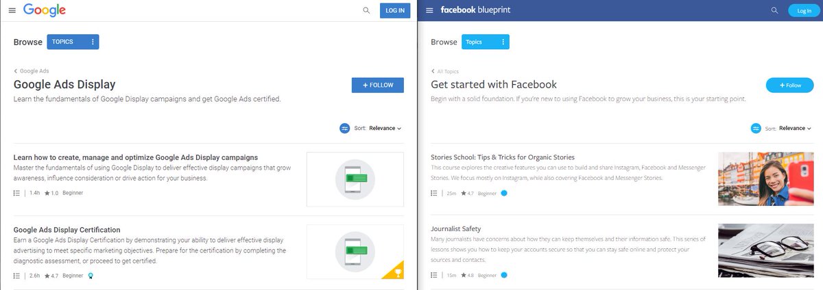Komarekhk's tweet image. Google launches his #Skillshop (read #Blueprint academy)
The first task - Spot the difference😂
skillshop.exceedlms.com