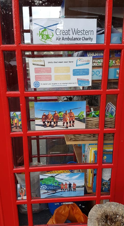 GWAAC's tweet photo. @2ndSGRainbows are supporting #GWAAC using the #sgtoylibrary. During September, they decorated the phone box with pictures &amp; info about us, to raise awareness in the community. They also held a birthday party which raised £150 towards us. 

Thank you from us all here at GWAAC! https://t.co/dCfuAYfN6d