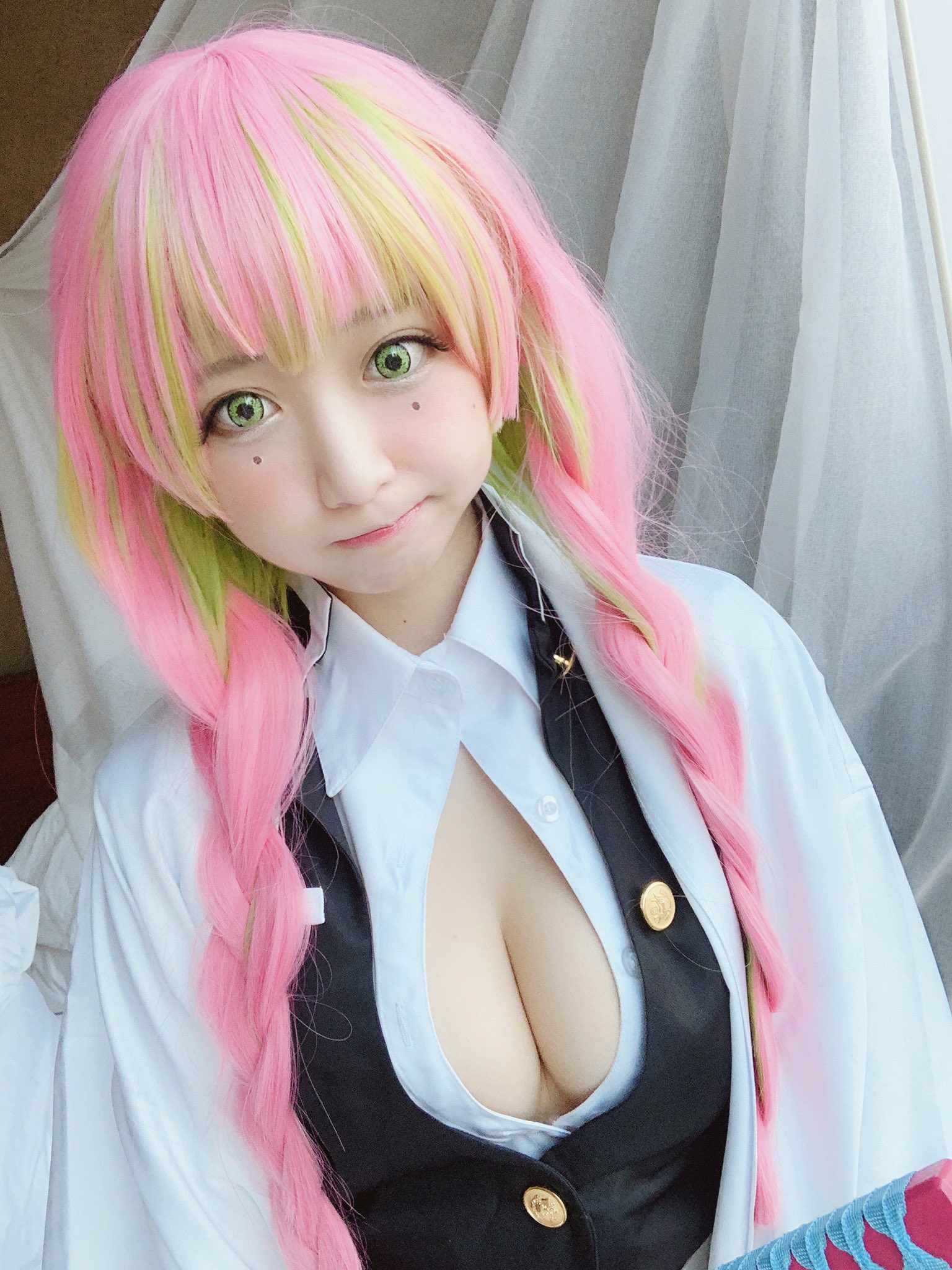 れもん 甘露寺蜜璃コスプレ 甘露寺蜜璃衣装-鬼滅の刃コスプレ