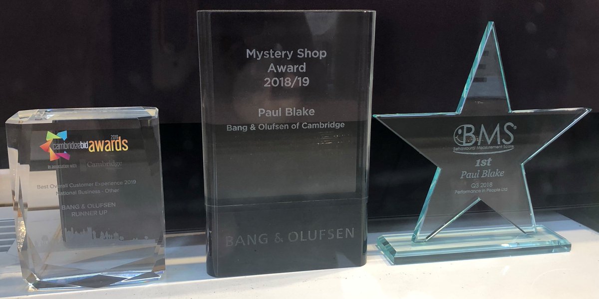 BeoCambridge's tweet photo. Bang &amp; Olufsen of Cambridge wins yet another award!

We pride ourselves in providing a great customer service experience for all visitors, so why not give us a visit at Bang &amp; Olufsen of Cambridge and experience this for yourselves.

#cambridgebidawards2019 https://t.co/v1MszbEUL1