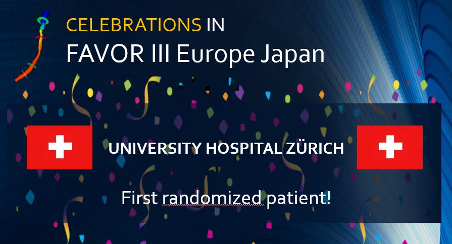 The FAVOR III trial (@favoriiitrial) on Twitter photo Yesterday, the team by Dr. Barbara Stähli, Universitäres Herzzentrum Zürich, Switzerland, randomized their first patient in the 2000 pts <a href="/FAVORIIITrial/">The FAVOR III trial</a>. #QFR #coronaryphysiology #cardiotwitter <a href="/FrobertOle/">Ole Fröbert</a> <a href="/WestraJelmer/">Jelmer Westra</a> <a href="/DrKoltowski/">Dr Koltowski</a> <a href="/NielsRHolm/">Niels R. Holm</a> <a href="/JEscaned/">Javier Escaned</a> <a href="/GianlucaCampo78/">Gianluca Campo</a> Yesterday, the team by Dr. Barbara Stähli, Universitäres Herzzentrum Zürich, Switzerland, randomized their first patient in the 2000 pts <a href="/FAVORIIITrial/">The FAVOR III trial</a>. #QFR #coronaryphysiology #cardiotwitter <a href="/FrobertOle/">Ole Fröbert</a> <a href="/WestraJelmer/">Jelmer Westra</a> <a href="/DrKoltowski/">Dr Koltowski</a> <a href="/NielsRHolm/">Niels R. Holm</a> <a href="/JEscaned/">Javier Escaned</a> <a href="/GianlucaCampo78/">Gianluca Campo</a>