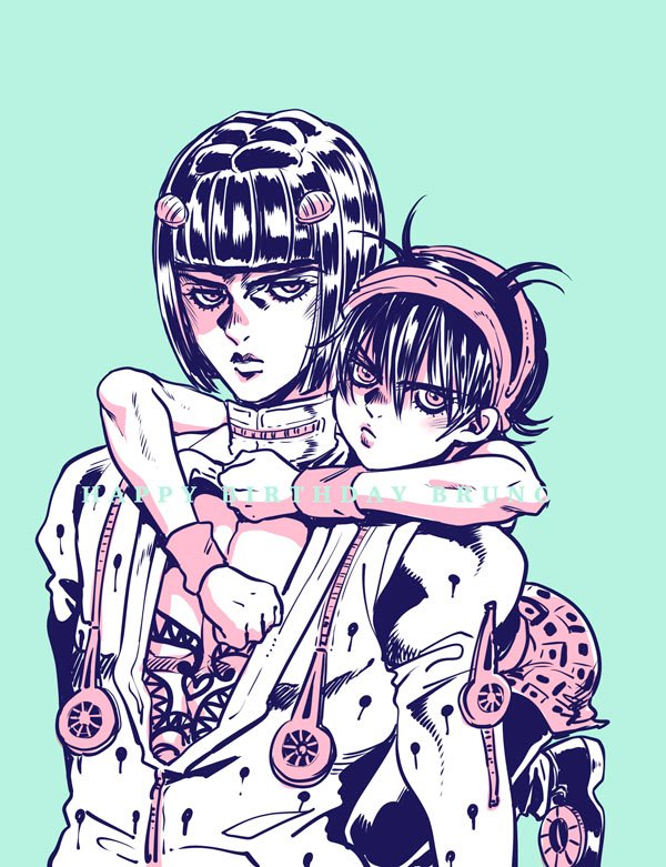 ブチャラティ誕生日おめでとう〜！🥳🎉 忙しくて何も描けないので5月に