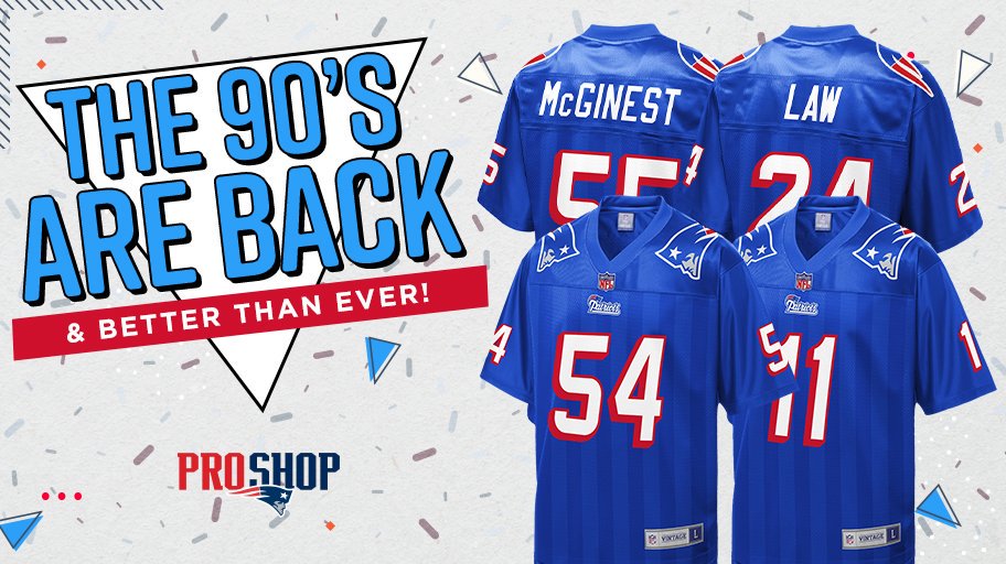 patriots 90s jerseys