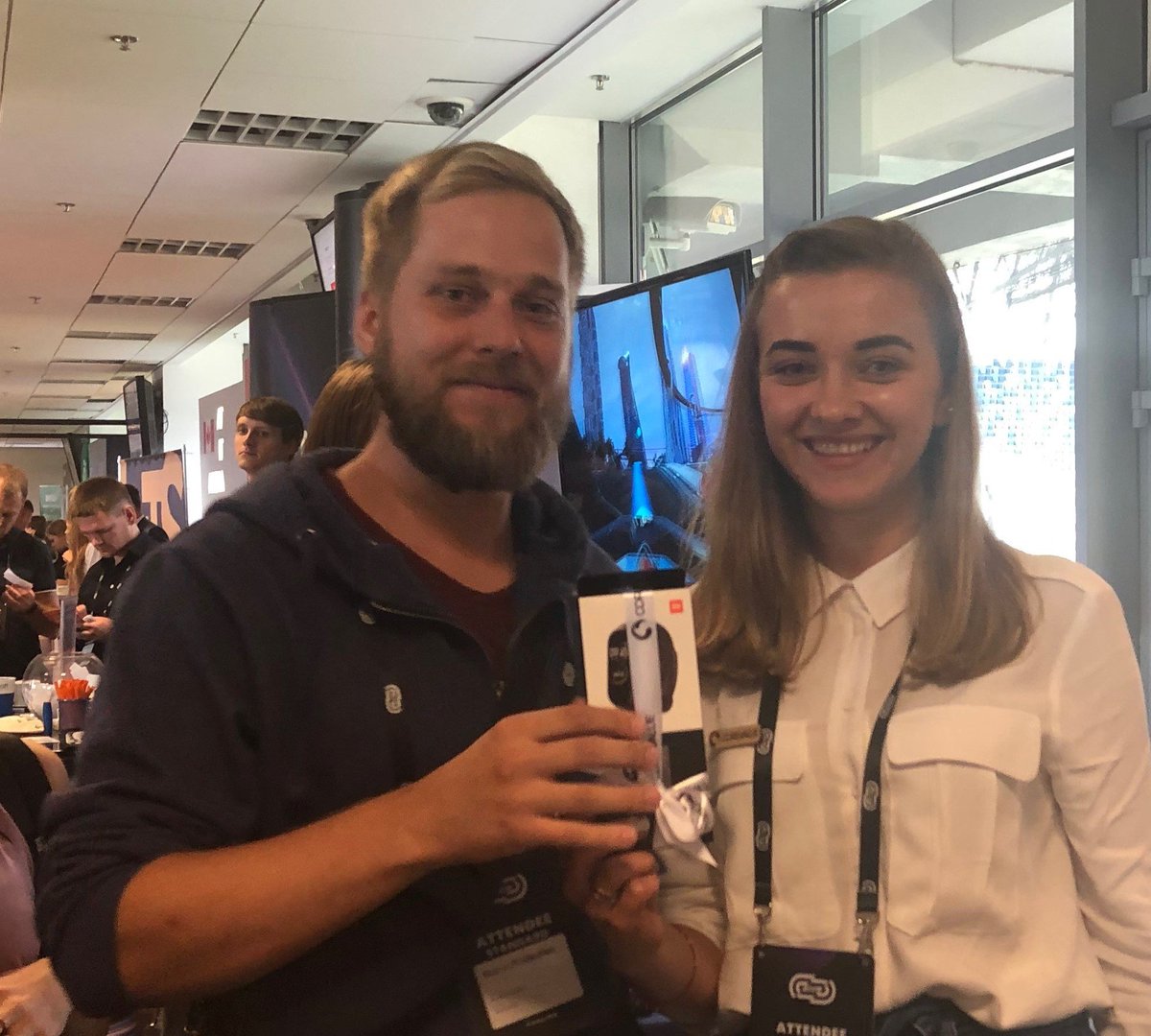 The winner takes it all and we get even two of them here at @LvivITArena! Congrats, guys 🥳🏆🎉 Our robot cleaner and fitness tracker are in safe hands now.
#CoreValue #techevents #technology #itarena2019 #gift #win #robotcleaner #fitnesstracker
