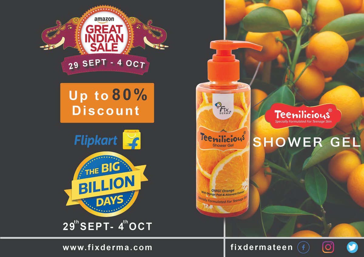 Fixdermateen's tweet photo. https://t.co/tqFzIzhJiC
Great Indian festival
29th Sep - 4th Oct
Instant Discount + Bonus Offer
Upto 80% Discount for Teenilicious Range

Buy Now :- https://t.co/9Ho1rpReEV https://t.co/XUhFw3NvSO