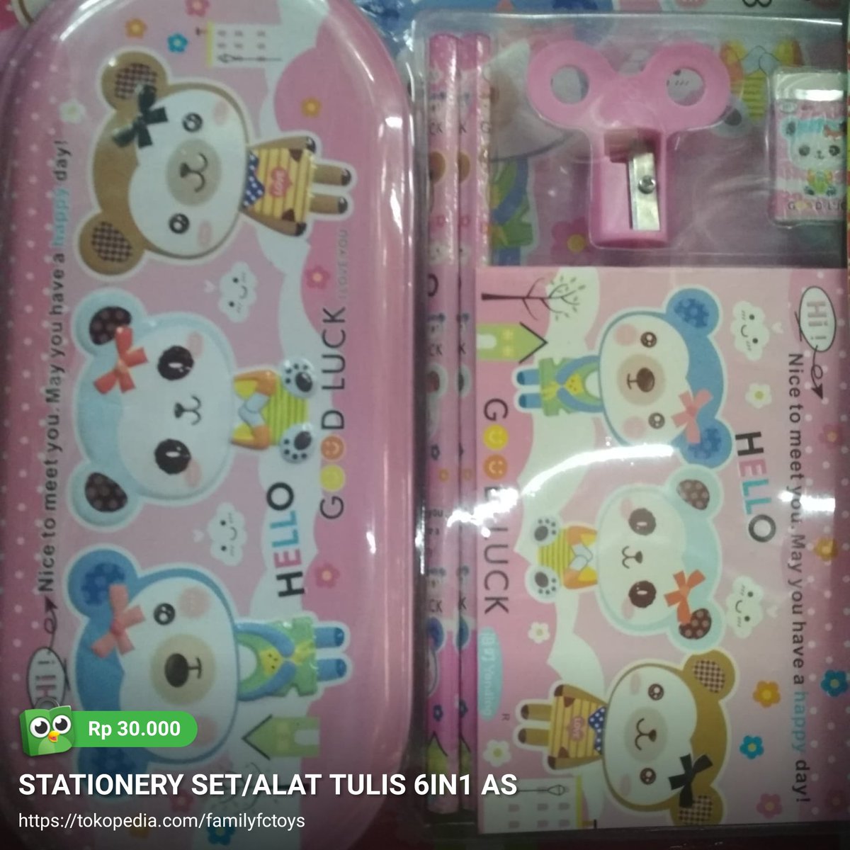 Temukan STATIONERY SET/ALAT TULIS 6IN1 AS seharga Rp 30.000 hanya di Tokopedia!
tokopedia.link/g8Oq0F84j0