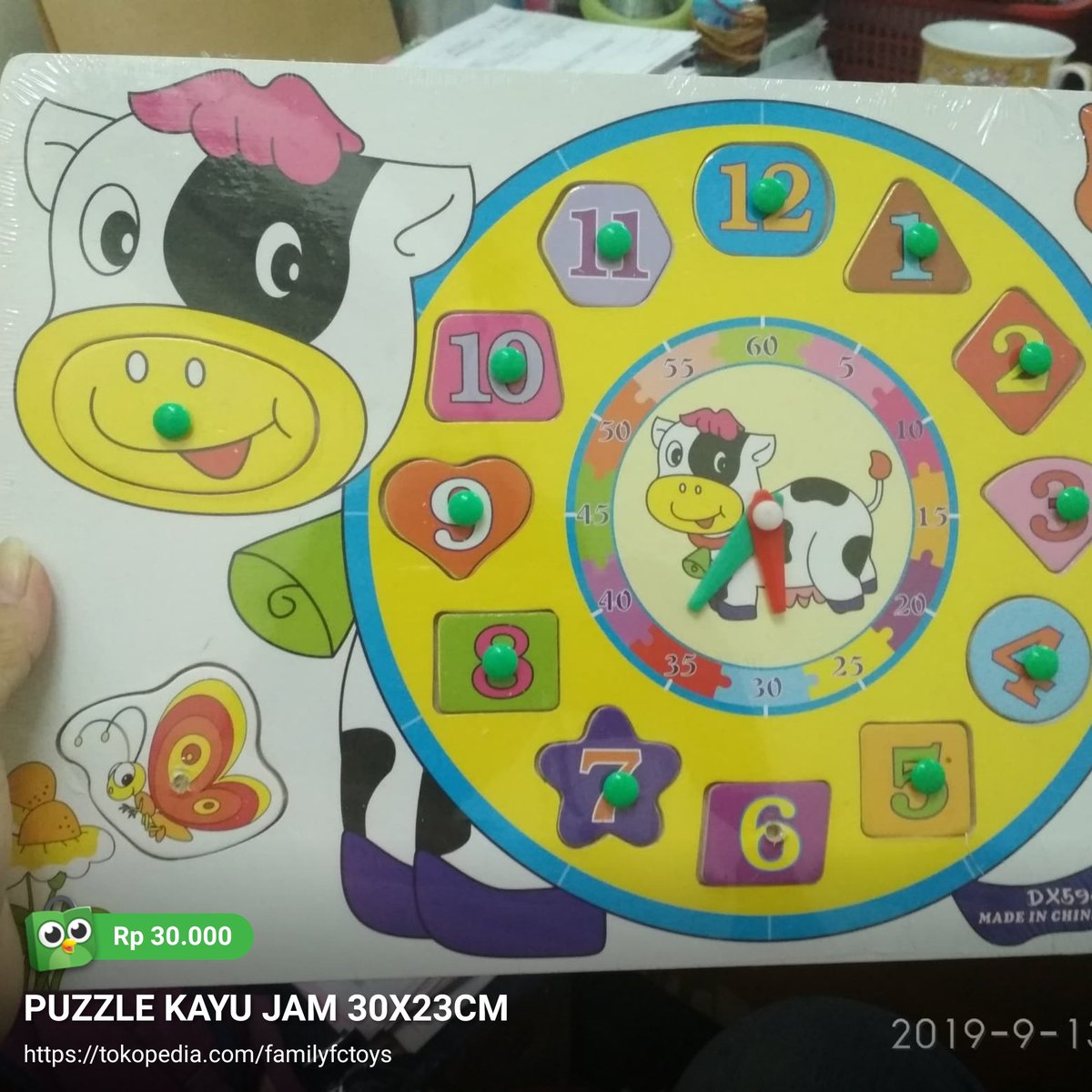Temukan PUZZLE KAYU JAM 30X23CM seharga Rp 30.000 hanya di Tokopedia!
tokopedia.link/pAL6CWc5j0