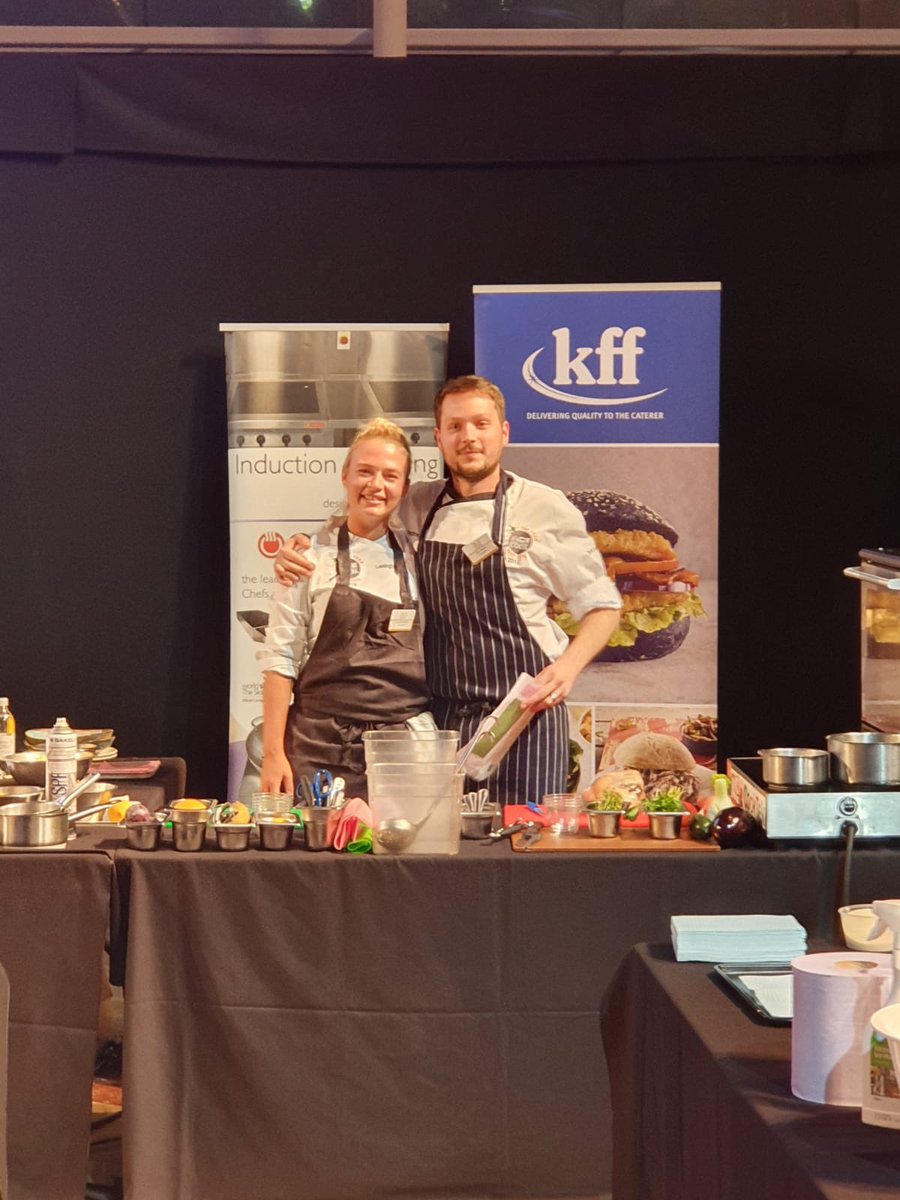 Well done to these 2. 2nd place. Very proud #acereadysteadycook <a href="/LexyFood/">Lexington Catering</a>