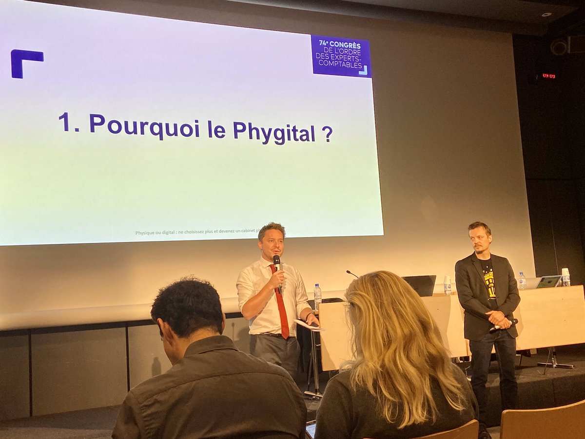 ElodiePerruche's tweet photo. Devenez un cabinet phygital avec @CyrilDegrilart et @BarrierEtienne au #congresOec. Optimisez l’experience client et l’experience collaborateur dz votre cabinet  #digital #transformationdigitale @CSOEC @OECParis https://t.co/BkhKOSAIxj