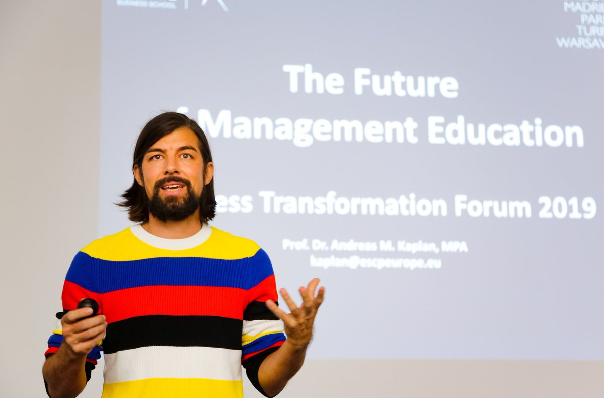 andreaskaplan's tweet photo. #Business #Transformation #Forum 2019: #Future of #Management #Education | @ESCPeurope #FirstIntoTheFuture https://t.co/hT7OXI1oxa