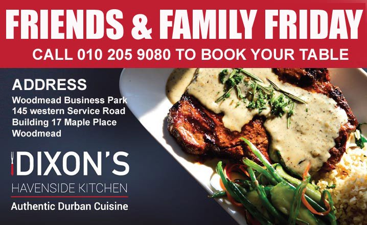 Dixonskitchen's tweet photo. Bit of a #bite in the air today - we have what'll warm you up! Join us for authentic #Indian #curry - #BunnyChow, Biryani, prawns (#soya version, too) and more. Let Dixon's #spice up your weekend today! #Woodmead #FRiendsAndFamily #FridayFeeling #Foodies https://t.co/bQxwwlYxuE