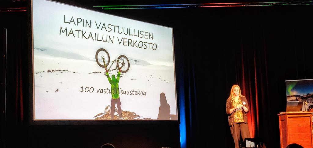 jariago's tweet image. @LapinMatkailu #harriniva #Lapinmatkailuparlamentti Vastuullisuus puhuttaa. Sanoista tekoihin upeiden puhujien ja esimerkkien kautta.