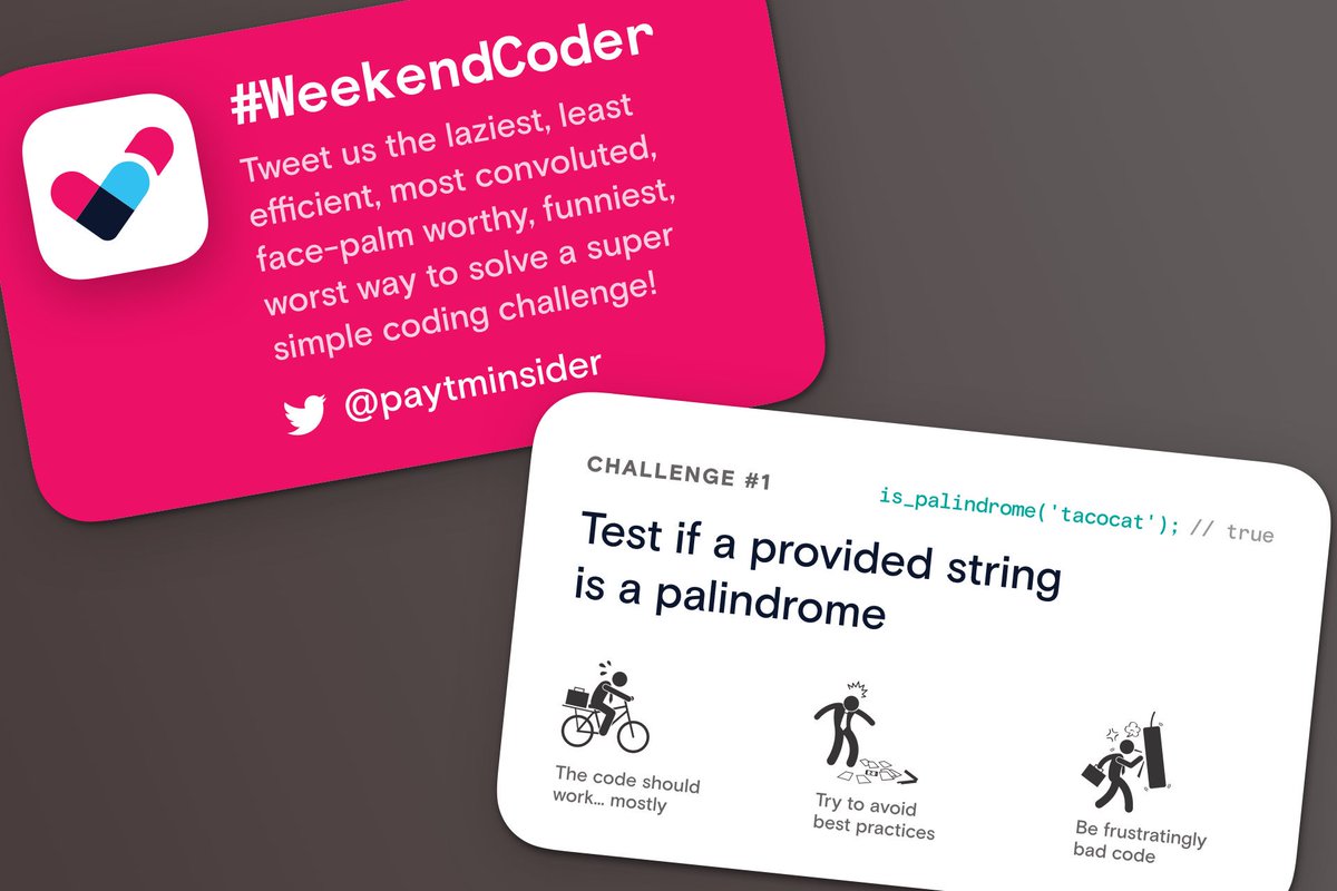 karthikb351's tweet image. Folks at @react_india, how bad/inefficient/lazy can you be at solving some simple programming problems? #WeekendCoder