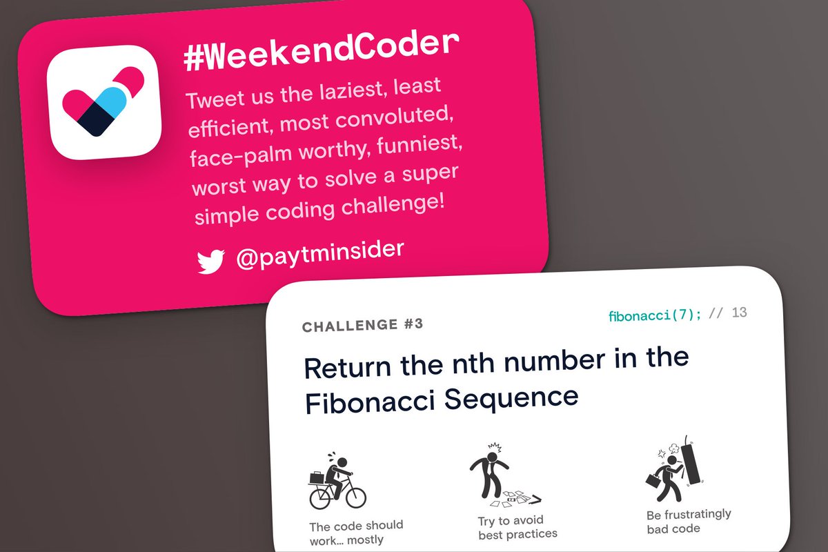 karthikb351's tweet image. Folks at @react_india, how bad/inefficient/lazy can you be at solving some simple programming problems? #WeekendCoder