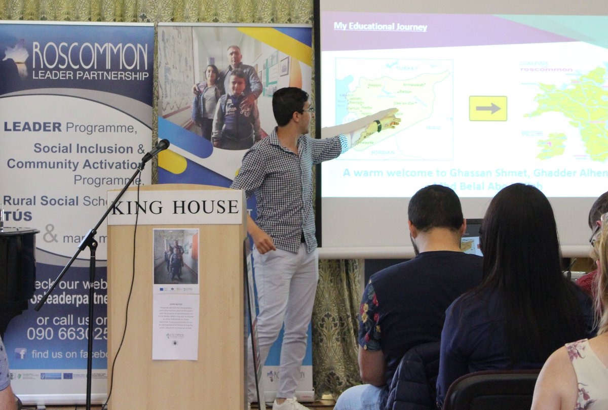 PROMISEproject2's tweet photo. @RoscommonLP launched their new user friendly 52 page Local Refugee Resettlement Booklet in King House, Boyle. The booklet is designed to offer support to families who have been resettled in communities in the county and is written in both English and Arabic. #Promise2020 https://t.co/NZKmFkDZBe