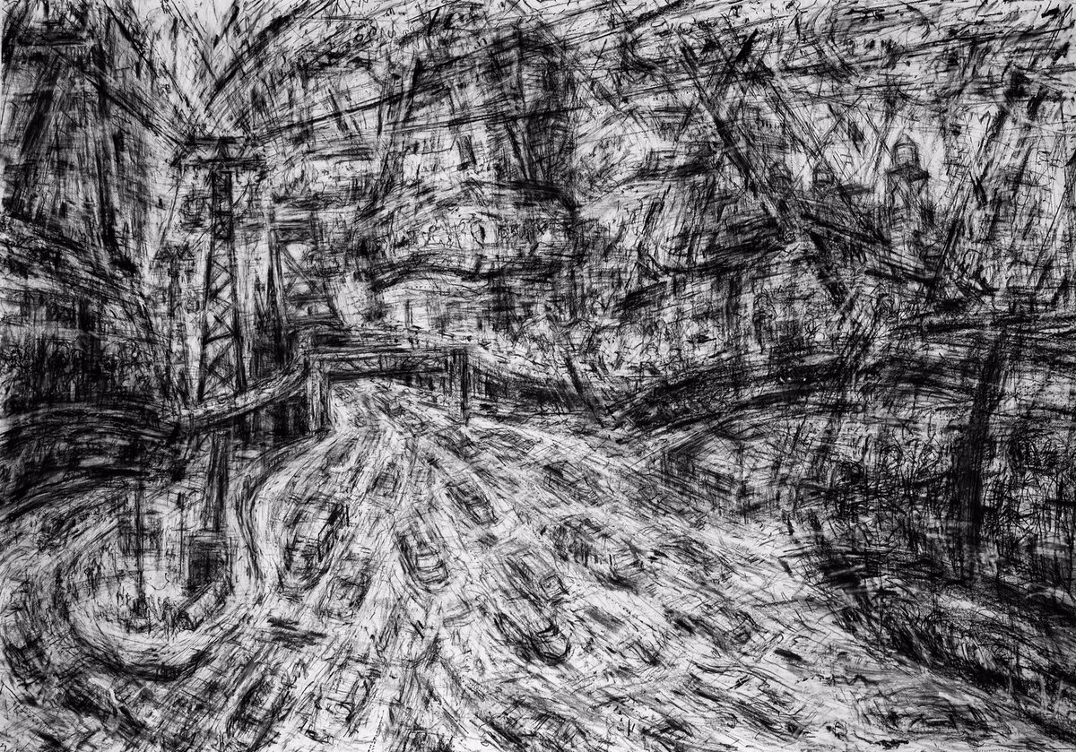 jeanettebarnes1's tweet photo. Couldn’t thank you all as I was away yesterday. V pleased to have won the Working drawing prize @TBWDrawingPrize The one that won was a plan for a 7x5ft drawing of Cable Cars in NY to Roosevelt Is. Thanks to @TBWDrawingPrize @DrawingProjects @ParkerHarrisCo, the judges &amp; chums https://t.co/9HEkChW21f