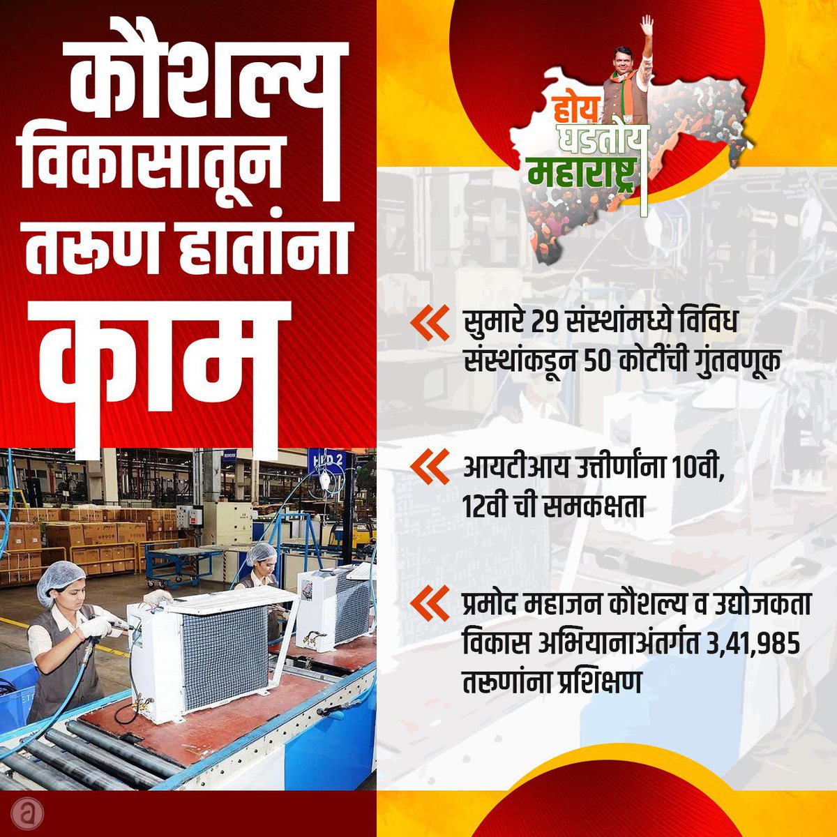 PoonhaEkdaDev's tweet photo. कौशल्य विकासातून तरूण हातांना काम
#AssemblyElection #PunhaDevendra #ModiFatherFaceOff #ThursdayThoughts #ED https://t.co/rDuiPMOpTa