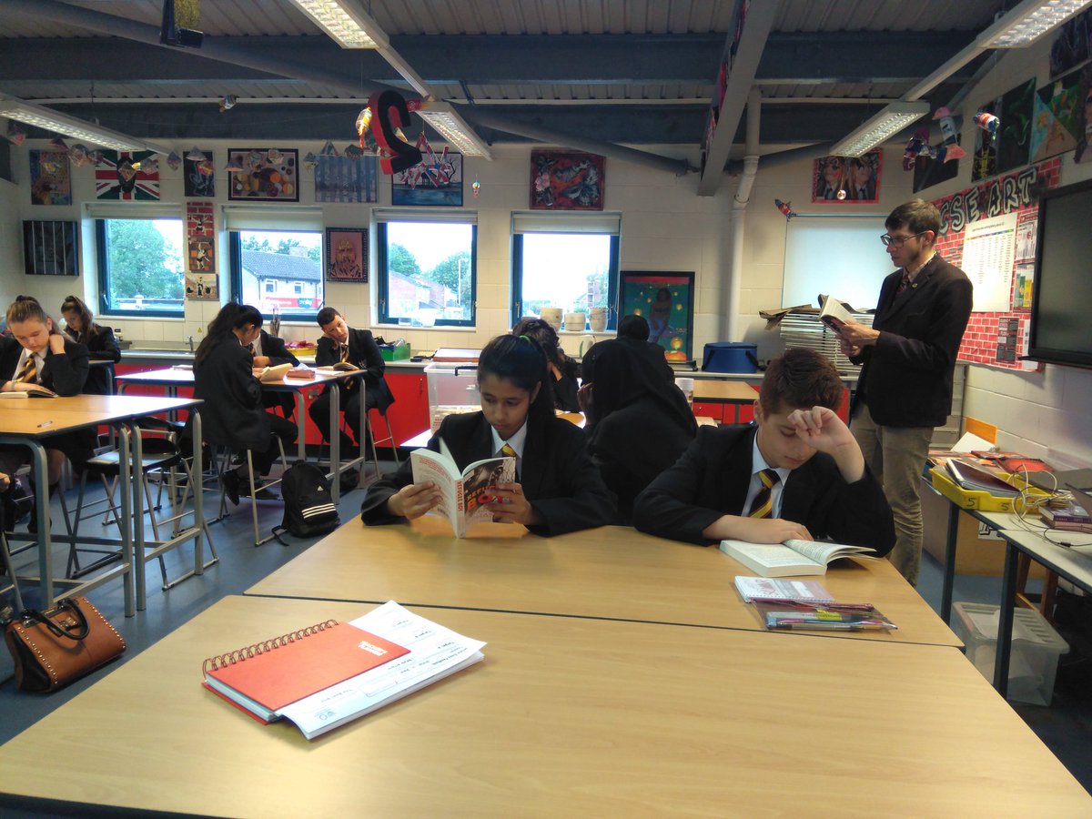 I always love coming in to this year 8 form! They are a lovely group of students, organised, punctual, considerate and right now, they are listening beautifully to Mr Seebode reading Refugee Boy to them.