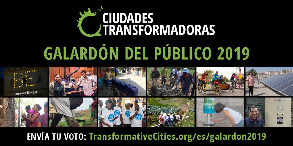 Necesitamos utopías en tiempos de crisis. Gracias a la #HuelgaMundialPorElClima estamos más cerca del cambios político que necesitamos. 
El cambio ya se ha dado a nivel local por todo el globo. 
Apóyalos y dales la relevancia global que merecen transformativecities.org/es/galardon201…