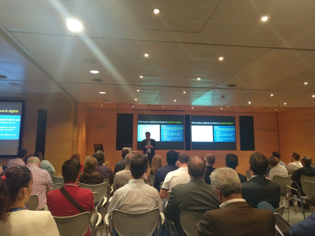 carm_torres's tweet photo. @Gabriel_Mateos  abre la sesión #IBMBlockchain Ecosystem Summit en #IBMCCMadrid @IBMCCtr https://t.co/GPLR3DTQ2r