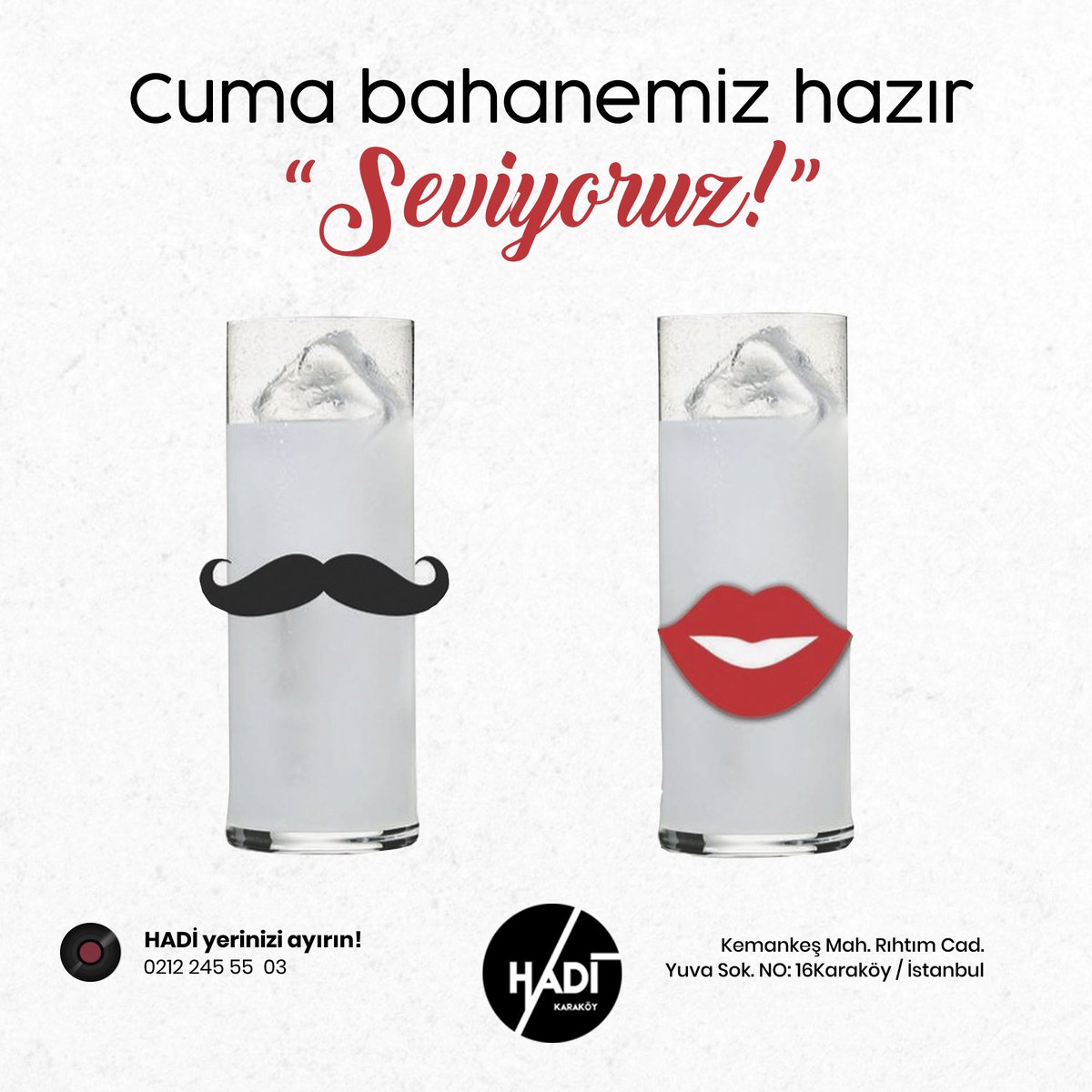 HadiKarakoy's tweet photo. Cuma bahanemiz hazır! “Seviyoruz” Hadi Karaköye!
📞 0212 245 55 03 📲 0543 227 00 24
#hadikarakoy #hadikaraköy #hadikaraköye #karaköy #istanbul #beyoğlu #meyhane #meyhaneci #yeninesilmeyhane #eğlence #gece #rakı #muzik #yeninesilmeyhane #hadi https://t.co/1hguBxqGOQ
