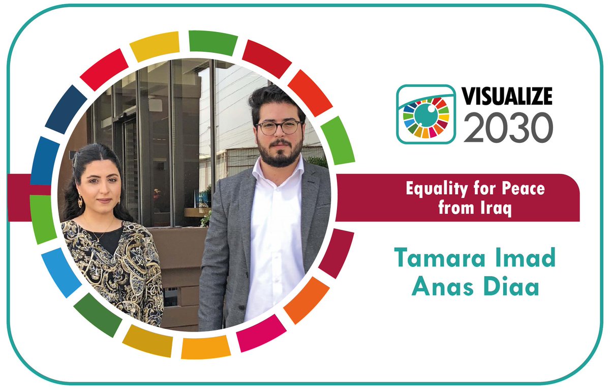 arabdevtportal's tweet photo. Meet #EqualityForPeace from #Iraq!
@tamarh4 & @anasalsheikhly will be visualizing
#SDG5: Gender Equality
#SDG8: Decent Work and Economic Growth
by focusing on women economic participation in the labor market.
#Visualize2030 https://t.co/LVhdNBDSLl