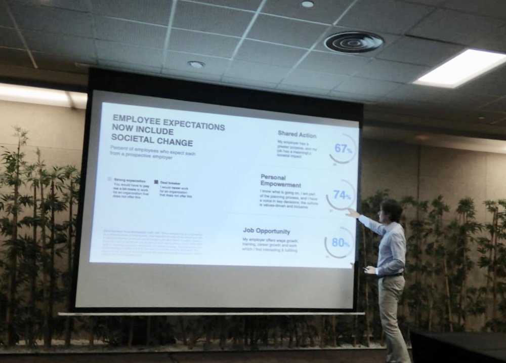 SaltorTalent's tweet photo. @Santi_Garcia employee expectations now include societal change. #FutureOfWork
___
#TalentorSummitBySaltor
.
.
.
#ExecutiveSearch
#TalentAssessment
#OnBoardingSolutions
#CareerCounselling
#TalentSolutions #HR #RRHH
#HRTrends #Talentor https://t.co/QhhHnYqncP