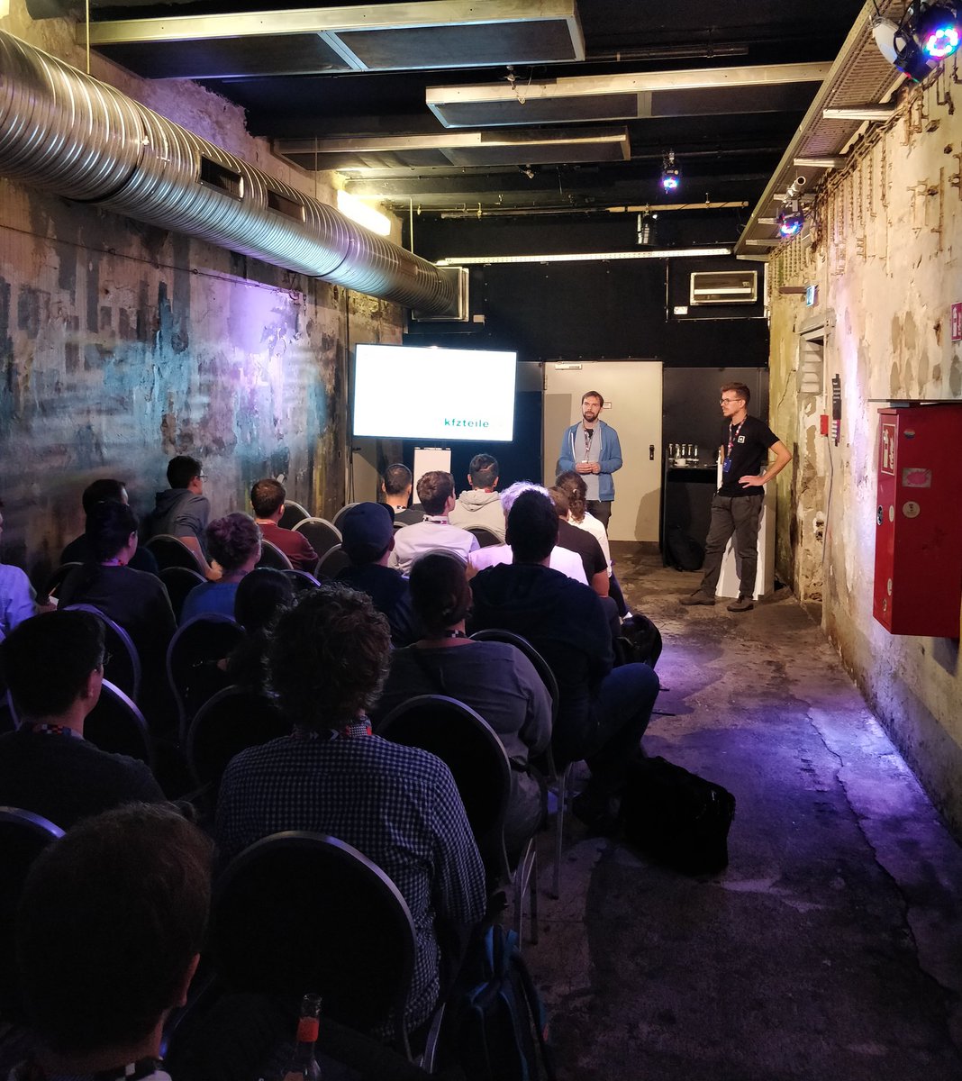 nahpeps's tweet photo. Introduced the first talk at the Knowledge Conference in the IT Track about "Managing dataflows in a Microservice architecture with Amazon SQS" in a pretty awesome location!
#pakcon19 #pakcon2019 #operationalVC #Microservices @ProjectAcom @personnnick https://t.co/4cgxhUXNIh