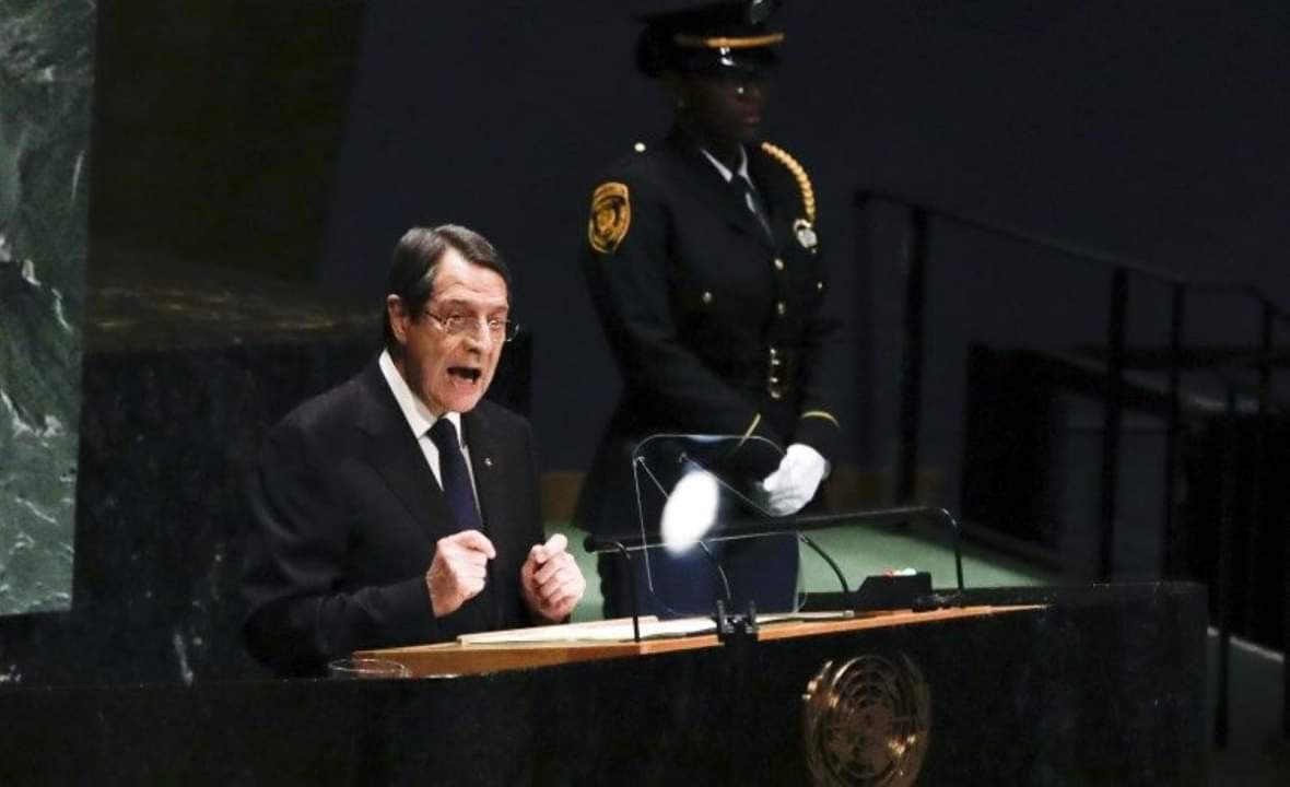 NEDISY's tweet photo. Ο ΠτΔ @AnastasiadesCY από το βήμα των #UN επανέλαβε τη βούλησή της Ελληνοκυπριακής πλευράς για επανέναρξη των συνομιλιών απ’ κεί που σταμάτησαν στ Κρανς Μοντανά.

Την ίδια ώρα έθεσε ενώπιον τ Σώματος την παράνομη συμπεριφορά της Τουρκίας.

📝Δελτίο Τύπου: https://t.co/LEKx83md99 https://t.co/gwK0ZuJ9hk