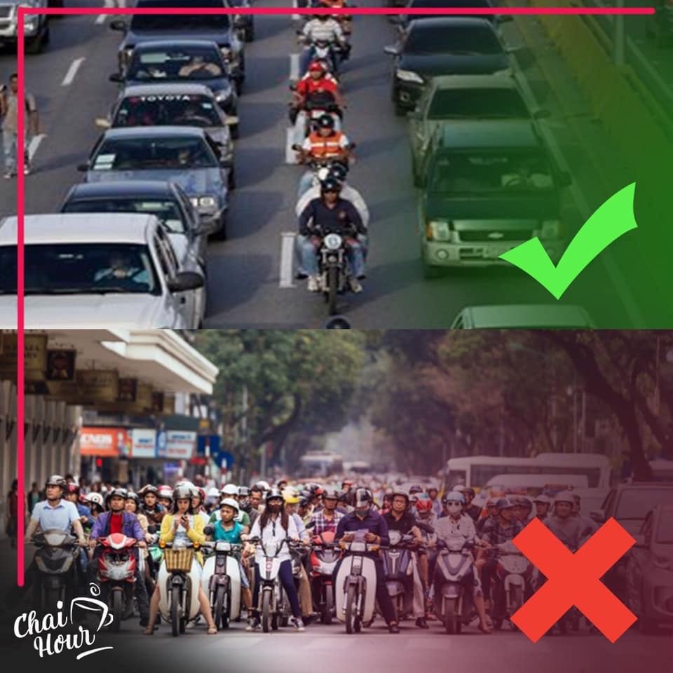 ChaiHour_'s tweet photo. Choose the right path. Your stunts may help you reach your destination, early. However, they might cause a problem for so many other drivers! Please, keep your lane. 

#PublicServiceMessage
#CityTraffic
#Traffic
#TrafficProblems
#ChaiHour
#KeepYourLane https://t.co/oLrHdRqEK8