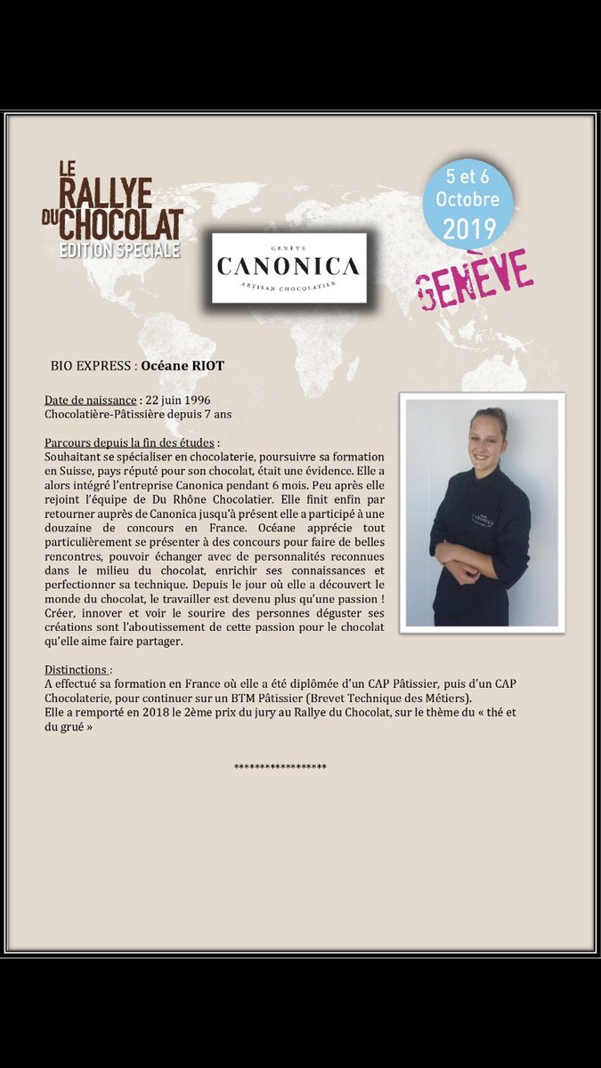 ch_ocolat's tweet photo. Bonjour à toutes et à tous ! 
Nous partons à la rencontre de la chocolatière de chez CANONICA (parcours C), Rendez-vous à la Salle communale de Plainpalais !  🍫🥳 https://t.co/91bhffIy3b