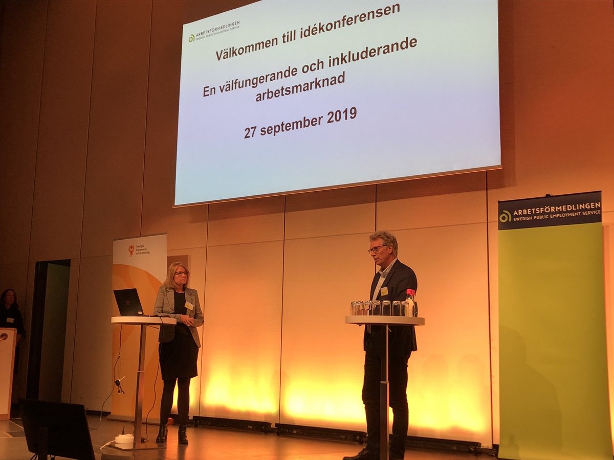 Idékonferens idag, med hopp om många goda exempel <a href="/Arbetsformed/">Arbetsförmedlingen</a> @S_K_L