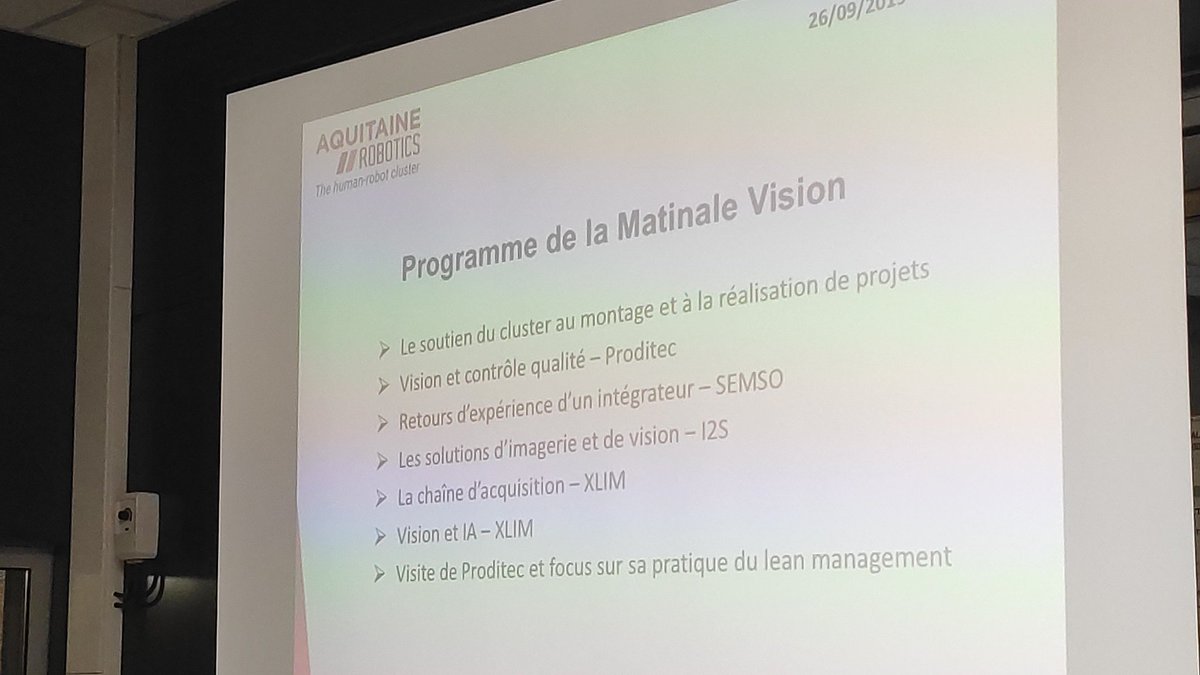 La matinale #vision commence chez <a href="/proditec/">Proditec</a> !