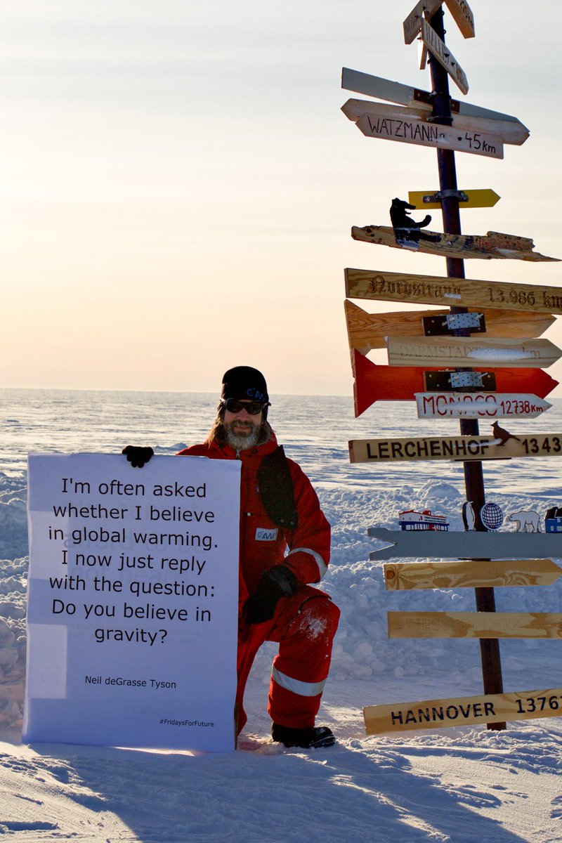 From Antarctica with love... #ClimateStrike #FridaysForFuture #fridayforfuture @AWI_de @FridayForFuture @GretaThunberg