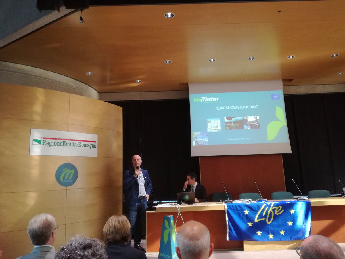TweetItGreen's tweet photo. "Misure a sostegno del #biometano perché il cambiamento climatico è anche una nostra priorità"@RegioneER Assessorato Agricoltura apre il convegno finale #Biomether  @Arter_ER https://t.co/voeZUQsPeH