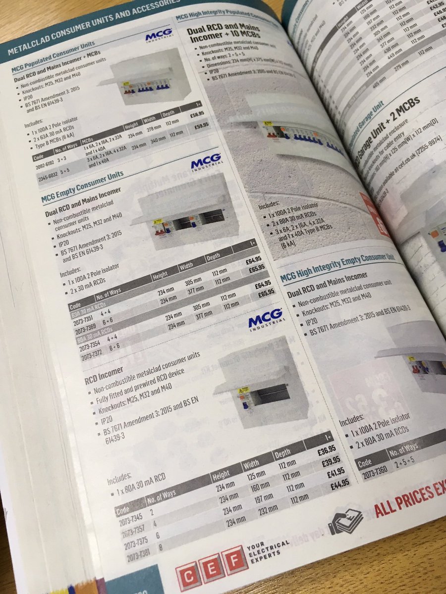 MCG_Industrial's tweet photo. We have plenty of products featured in the new #CEFTradeCat 😀 See for yourselves #electricians by picking your copy up today @cefonline or request a copy here https://t.co/gorkUTalZm https://t.co/vjQSOYPXnM