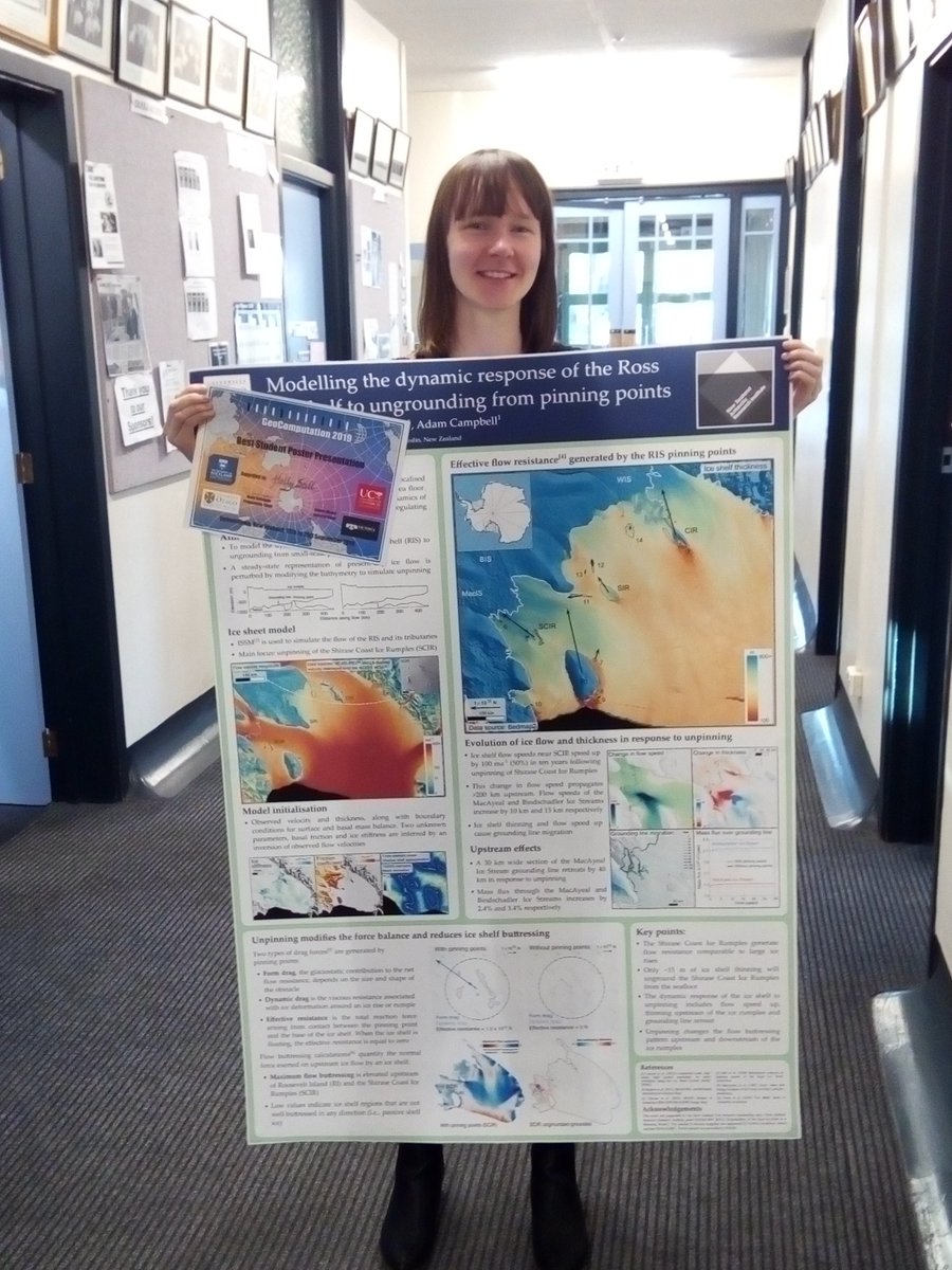GeoCompNews's tweet photo. ... and congratulations to Holly Still @otago for her Best Poster Prize at #GeoComp2019 https://t.co/NzedjkcX2B