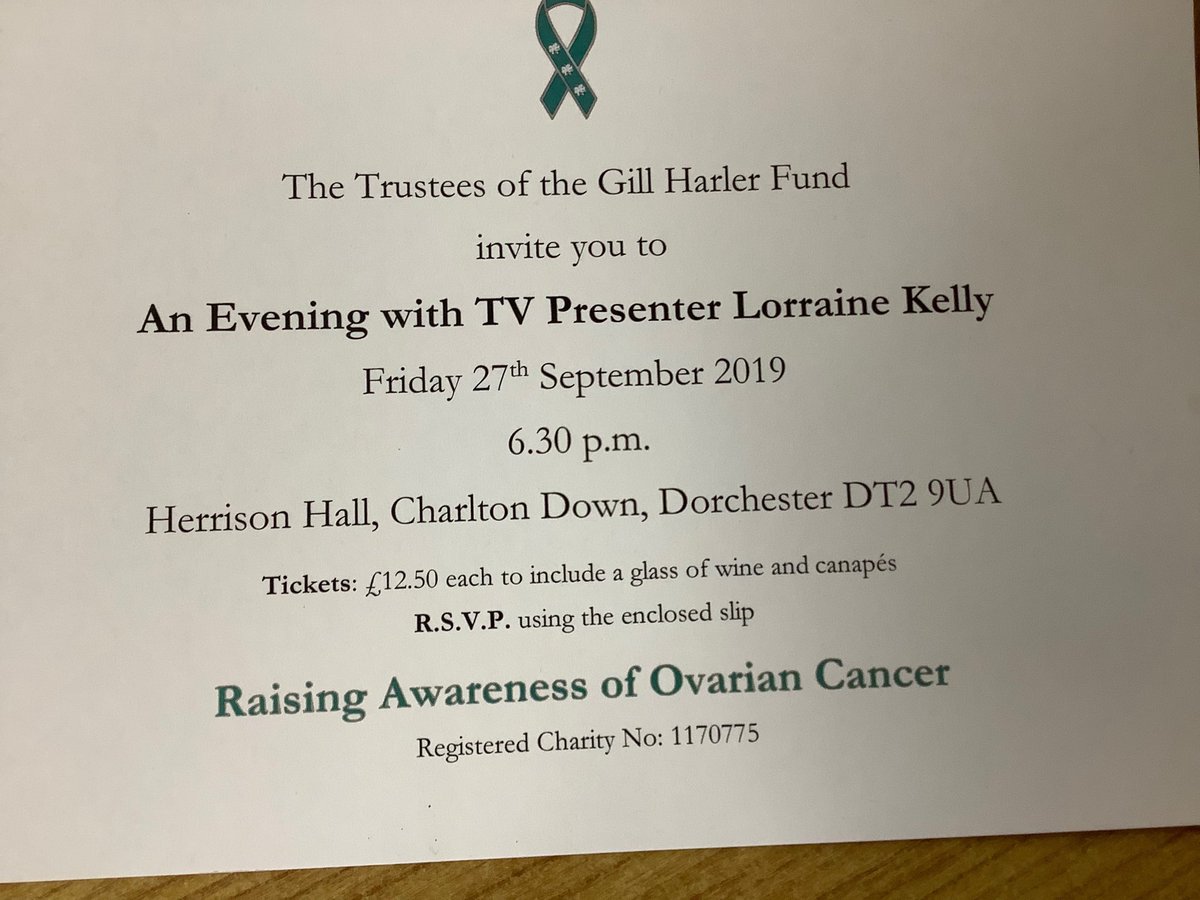 CEOWeldmar's tweet photo. I met Gill whilst she was under Weldmars care. She was an amazing lady and I am looking forward to this evening with Lorraine Kelly when we recognise the  charity Gill set up to raise awareness of ovarian cancer https://t.co/rZLVmruvJZ